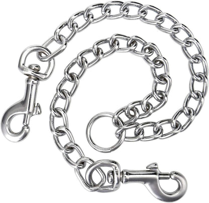 Filhome dual pet extension lead showcasing the universal tangle free swivel hooks.