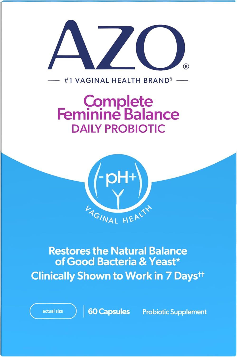 AZO daily vaginal probiotics blister pack or capsule view