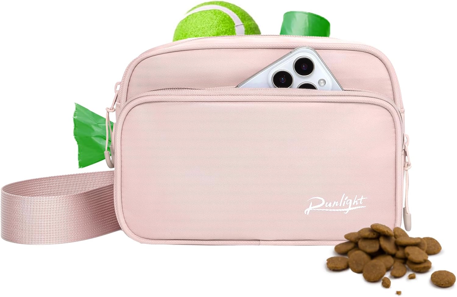 Runlight Dog Training Treat Pouch Fanny Pack,Dog Waist Belt,Dogs Walking Bag Crossbody with Poop Bags,Puppy Treat Bag Training Pouch (Black) - Image 9