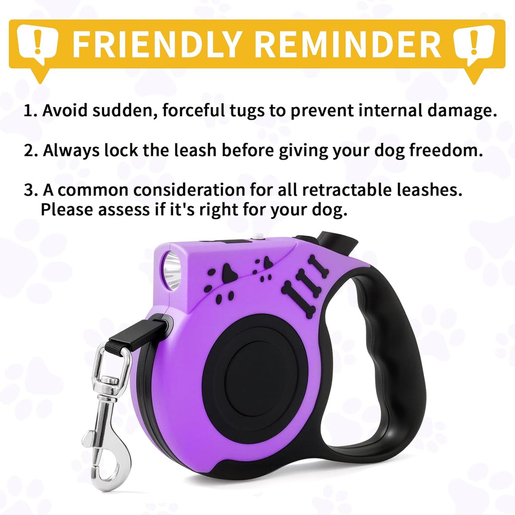 Small and medium dog walking with cosowo retractable leash