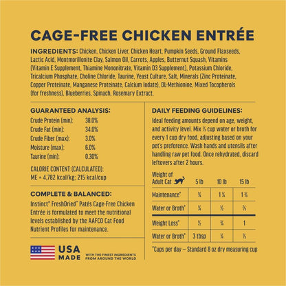Instinct freeze dried chicken pate meal preparation steps visualization