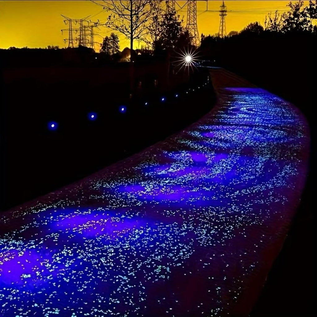 Close up of 3-5mm glow in the dark stones