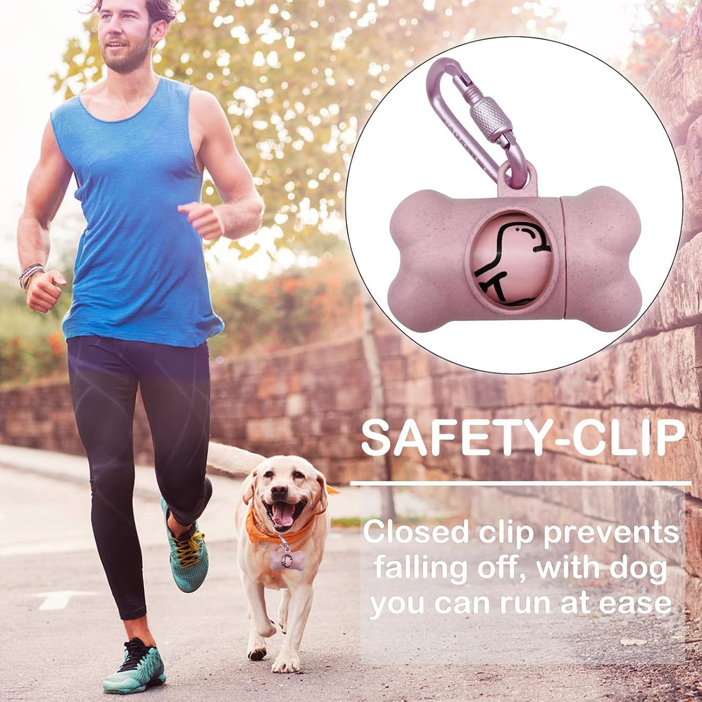 YUCHIYA pet waste bag dispenser with safety lock carabiner attachment
