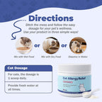 Premium cat allergen neutralizer powder for reducing indoor pet dander flakes