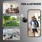 Zmdcam wireless camera mounted on wall in home office
