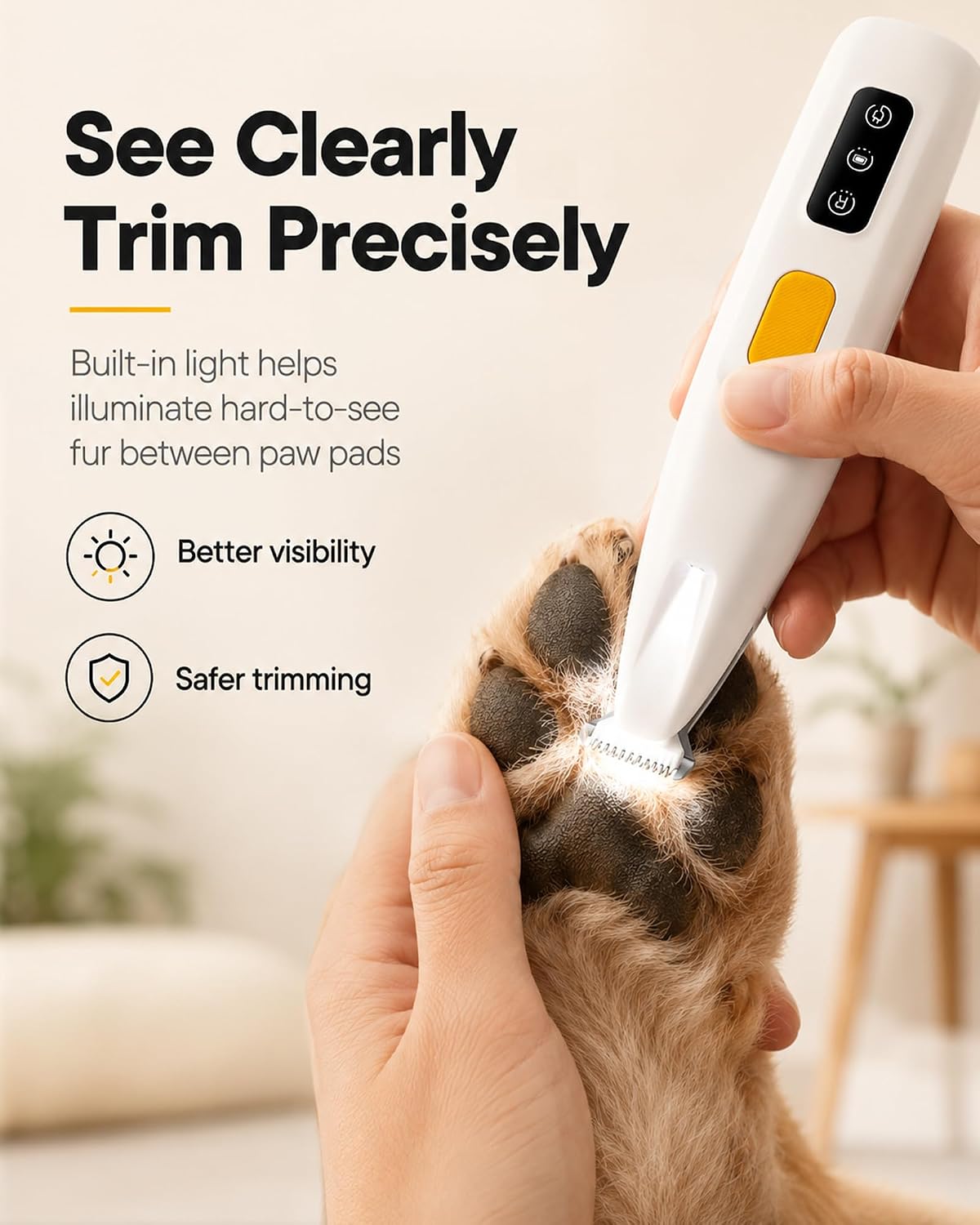 Furbona low noise dog clipper package contents including cleaning brush and oil.
