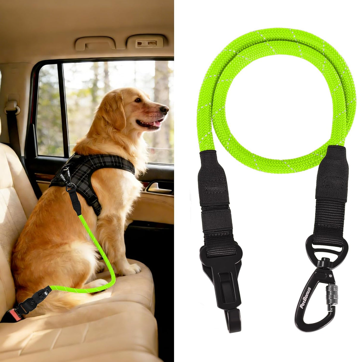 PetBonus universal dog vehicle safety restraint