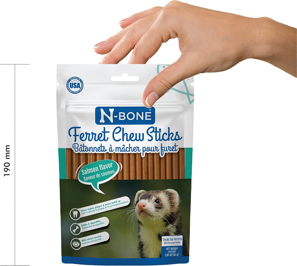 N-Bone natural ferret treats nutritional information label