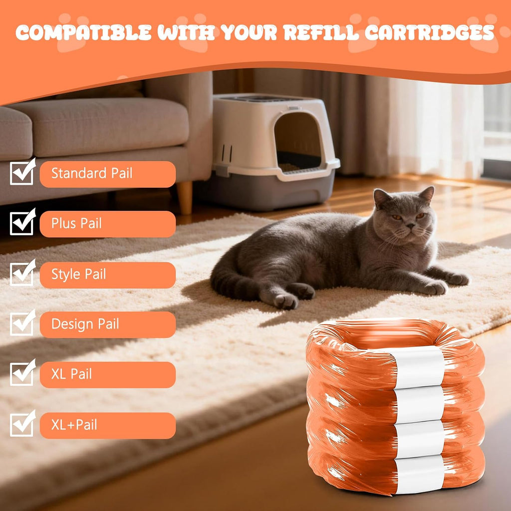 Zquilabon seven layer odor control cat litter pail refills showing heavy duty thickness.