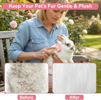 Yuanan bunny brush ergonomic handle design for easy pet grooming