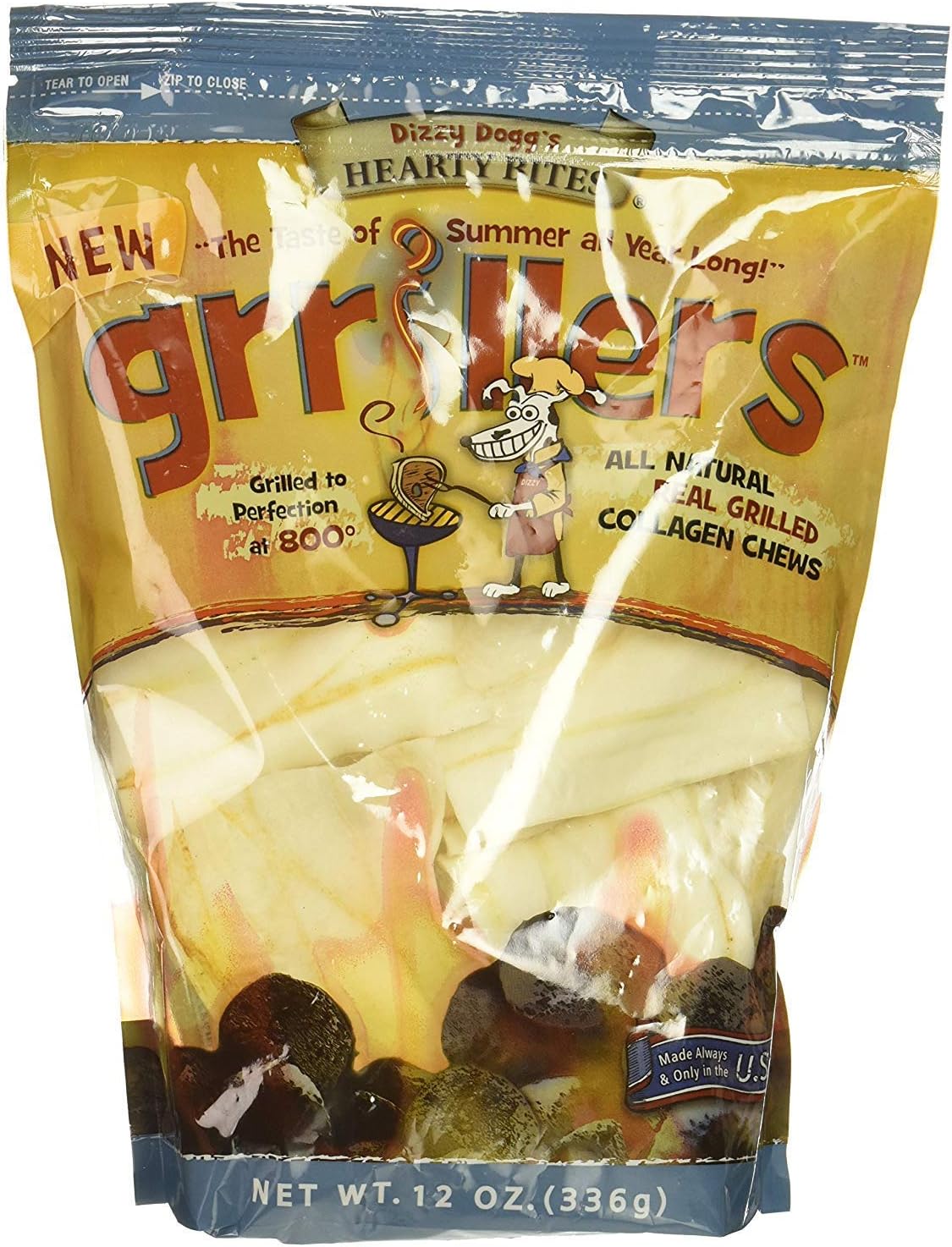 Premium 12 Ounce dog treat bag from Canine Butcher Shop for pet dental care.