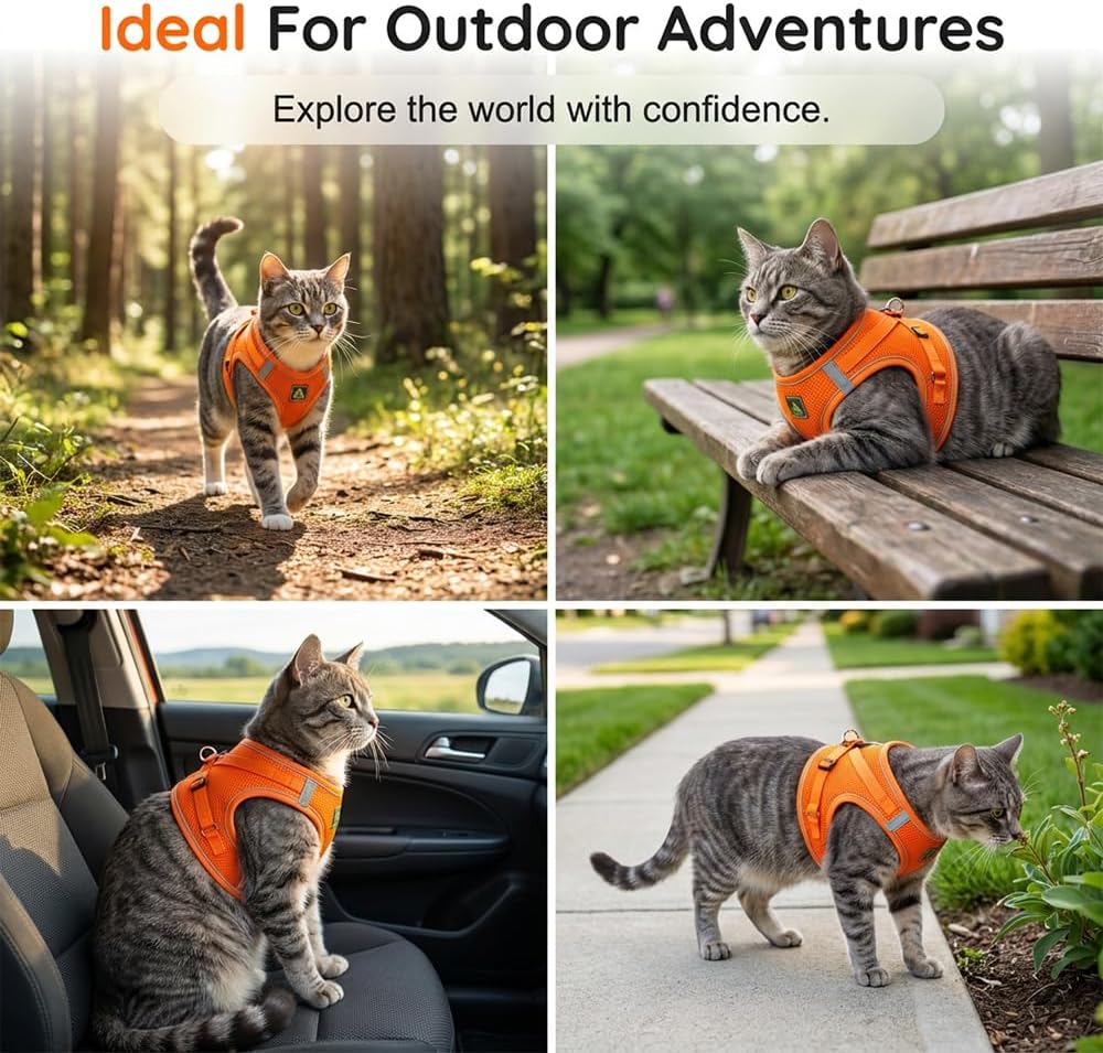 Nitvei comfortable non choking pet harness vest texture close up view