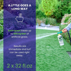 Dog urine and feces odor neutralizer for synthetic lawns
