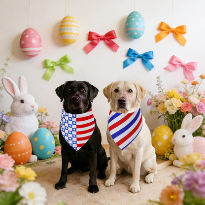 Patriotic pet accessories for Independence Day celebrations