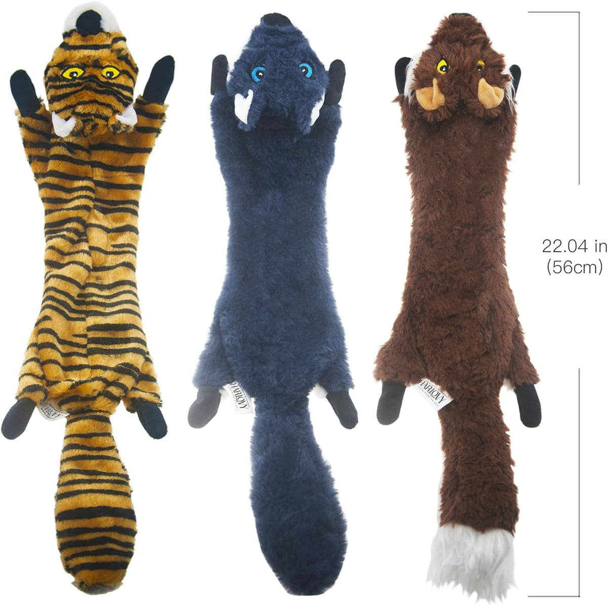 Premium safe plush dog toys pack imported from USA for Indian pet care