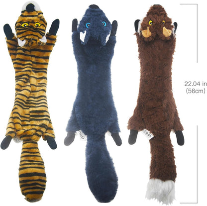 Premium safe plush dog toys pack imported from USA for Indian pet care