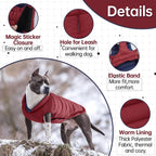 Close up view of the adjustable hook and loop fasteners on the Lelepet dog vest