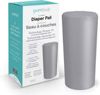 PurePail Classic Diaper Pail Slate front view nursery waste container