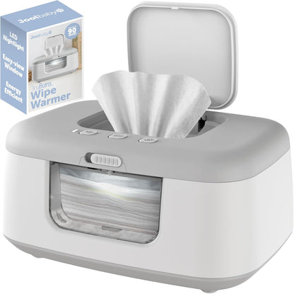Jool Baby TinyBums Baby Wipe Warmer and Dispenser Gray Front View