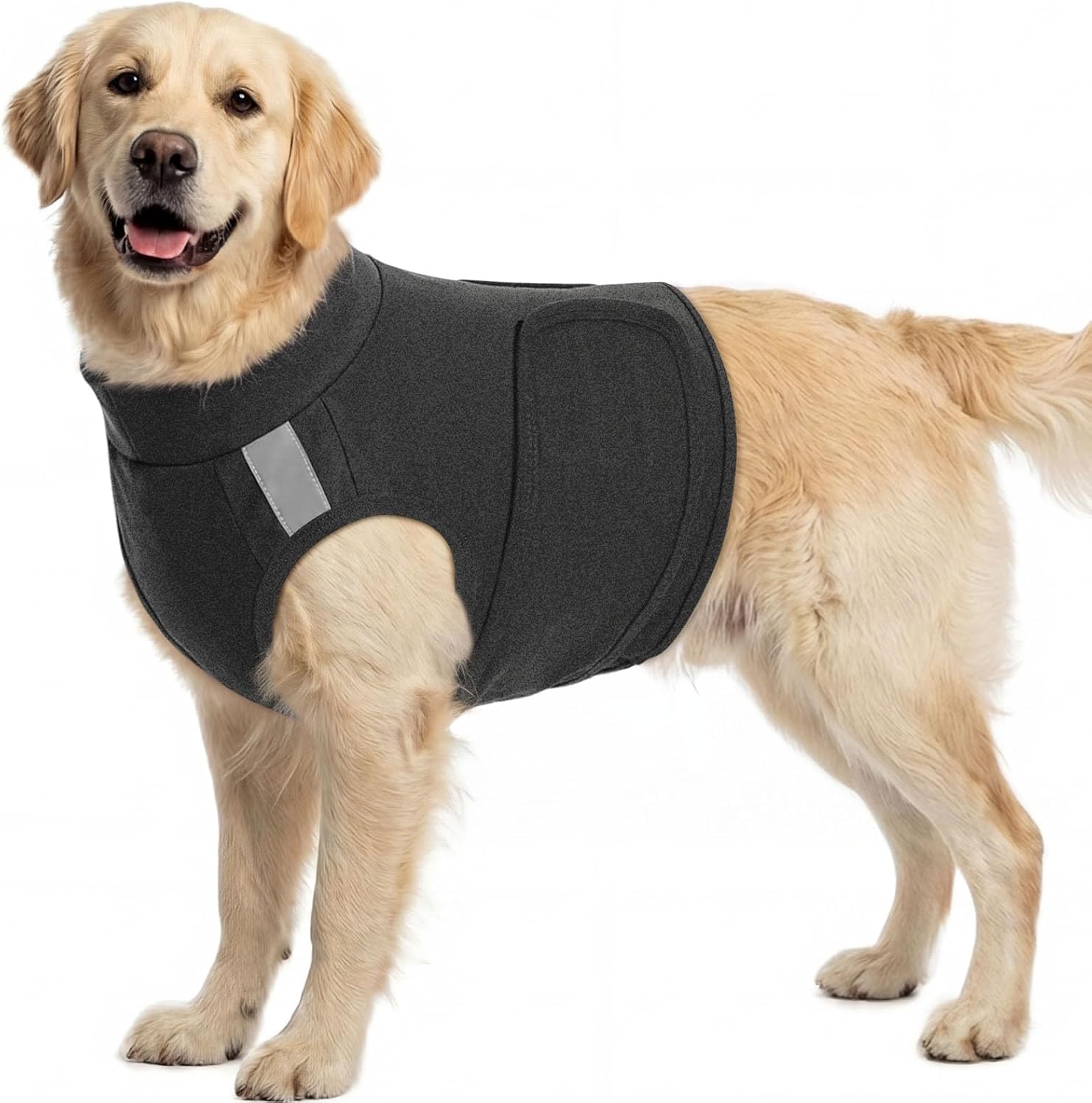 KOESON Reflective Dog Anxiety Vest, Adjustable & Breathable Thunder Jacket for Dogs, Lightweight & Soft Calming Vest for Dogs, Stress Relief Dog Compression Shirt for Thunder, Fireworks, Separation - Image 9
