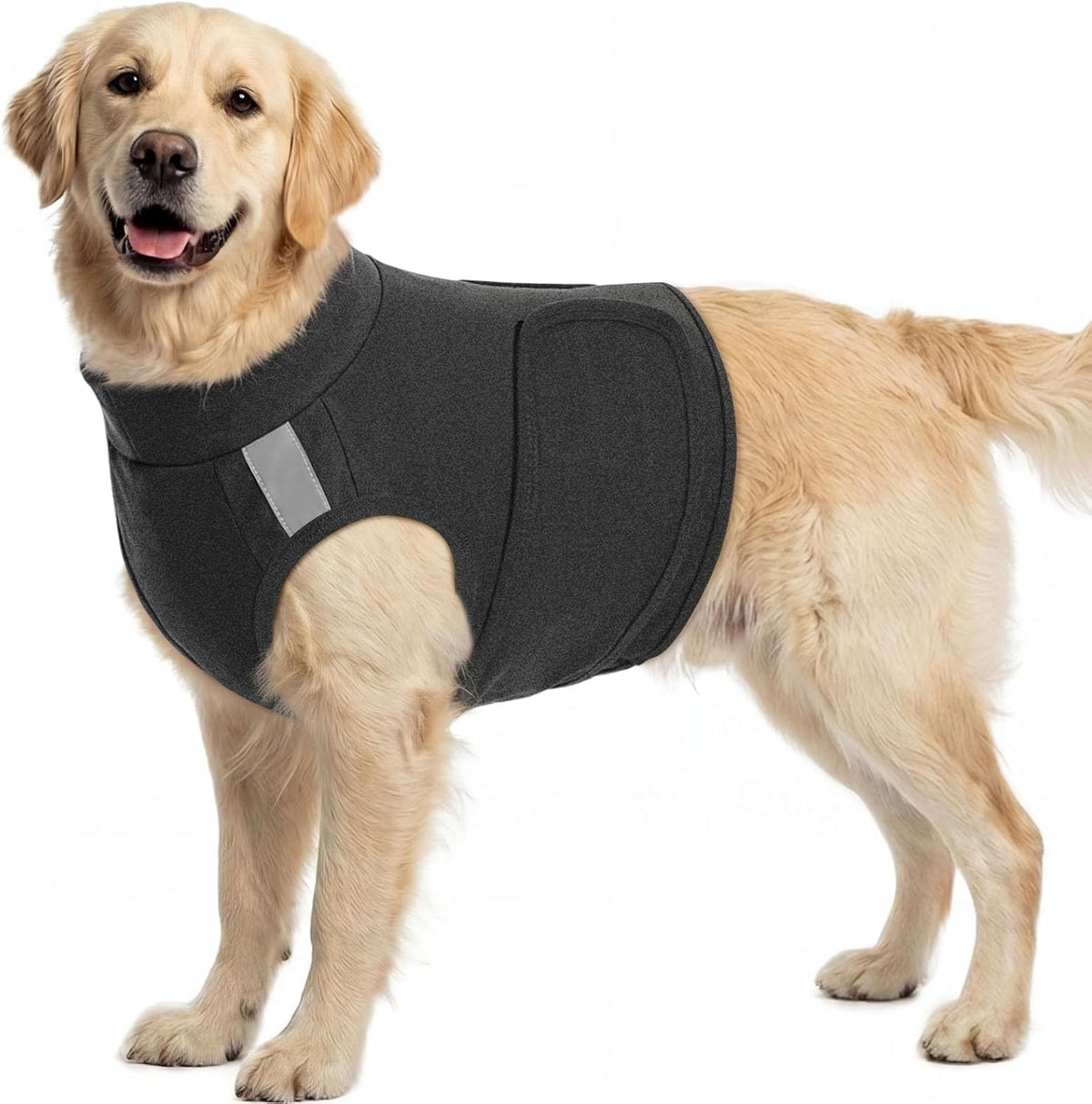 KOESON Reflective Dog Anxiety Vest, Adjustable & Breathable Thunder Jacket for Dogs, Lightweight & Soft Calming Vest for Dogs, Stress Relief Dog Compression Shirt for Thunder, Fireworks, Separation - Image 9