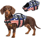 FUAMEY Dog Life Jacket, Dogs Swim Vest with Reflective Strips, Pet Flotation Swimsuit for Kayaking & Boating, Buoyancy for Puppy Doggy, Pink, S - Image 15