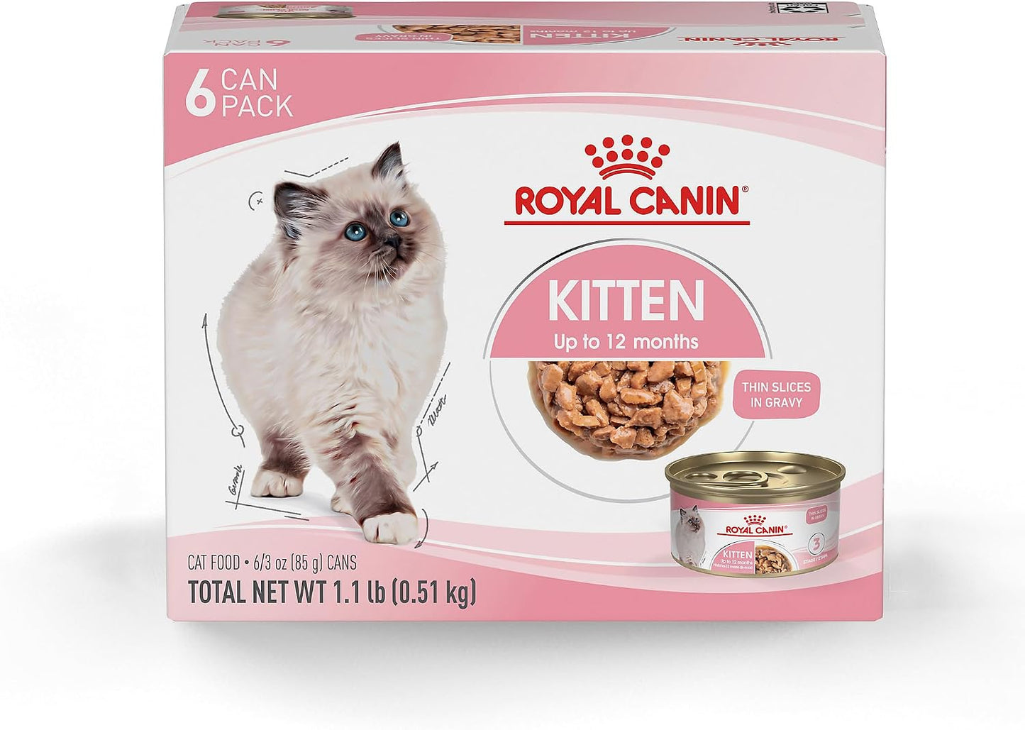 Royal Canin Feline Health Nutrition Kitten Thin Slices in Gravy Cat Food, 3 oz (Pack of 24) - Image 12