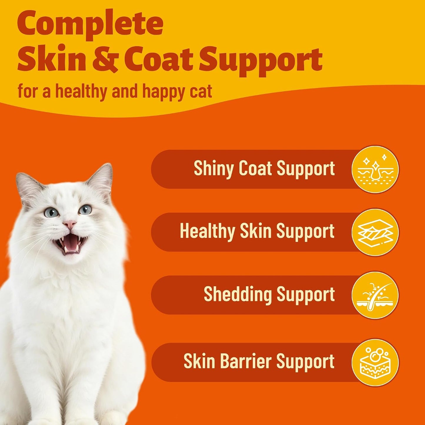 MULTIBITES cat skin care dual texture chicken flavor chews packaging