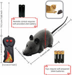 Realistic flocked fake rat toy for cats and dogs highlighting durable tail design