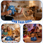 Safe non toxic cotton stuffed pet toy gentle on teeth and gums for large dogs.