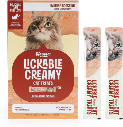 Havira Immune Support Creamy Cat Treats front view packaging box