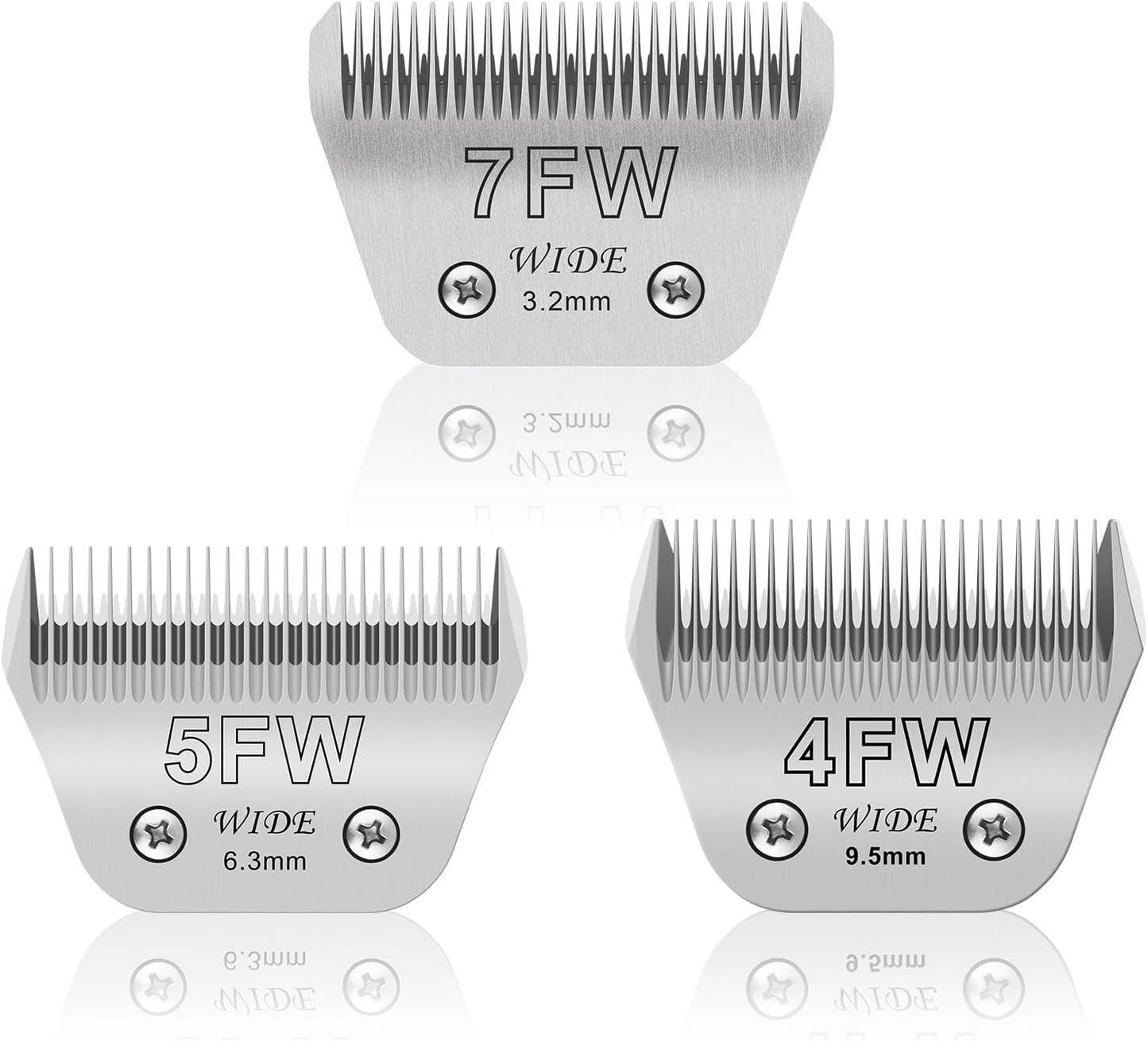 10W Wide Pet Dog Grooming Detachable Blades, 1/16" (1.5mm) | Compatible with Andis, Oster A5, Wahl KM10 Clippers, Fit for larger animals - Image 15