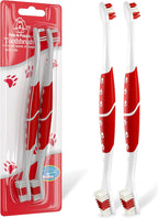 Pet Toothbrush for Dogs, Cats with Soft Bristles - Easy Teeth Cleaning & Dental Care, Non Slip Dual Head Dog Toothbrush for Medium & Large Pets, Toothpaste Not Included, Pack of 1 - Image 12