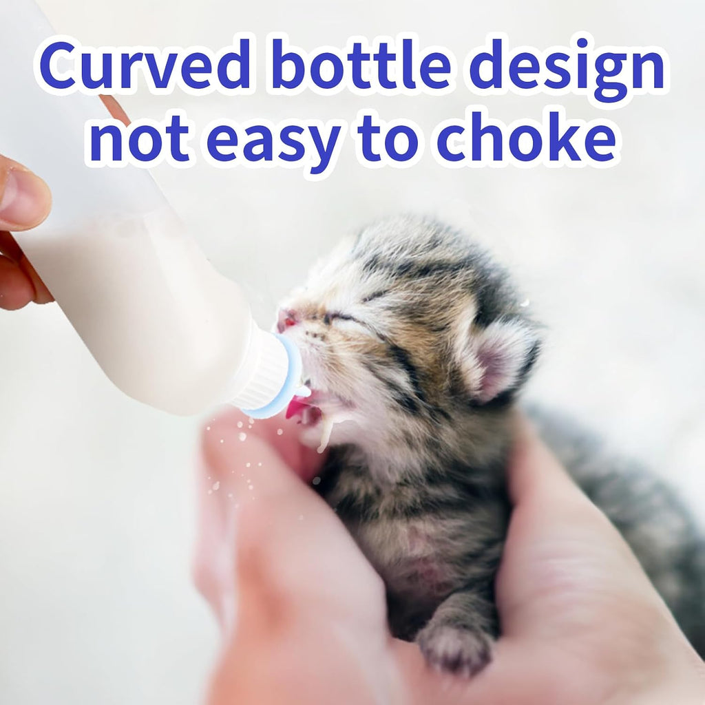 Xuandea puppy and kitten feeding kit components including graduated measuring cup