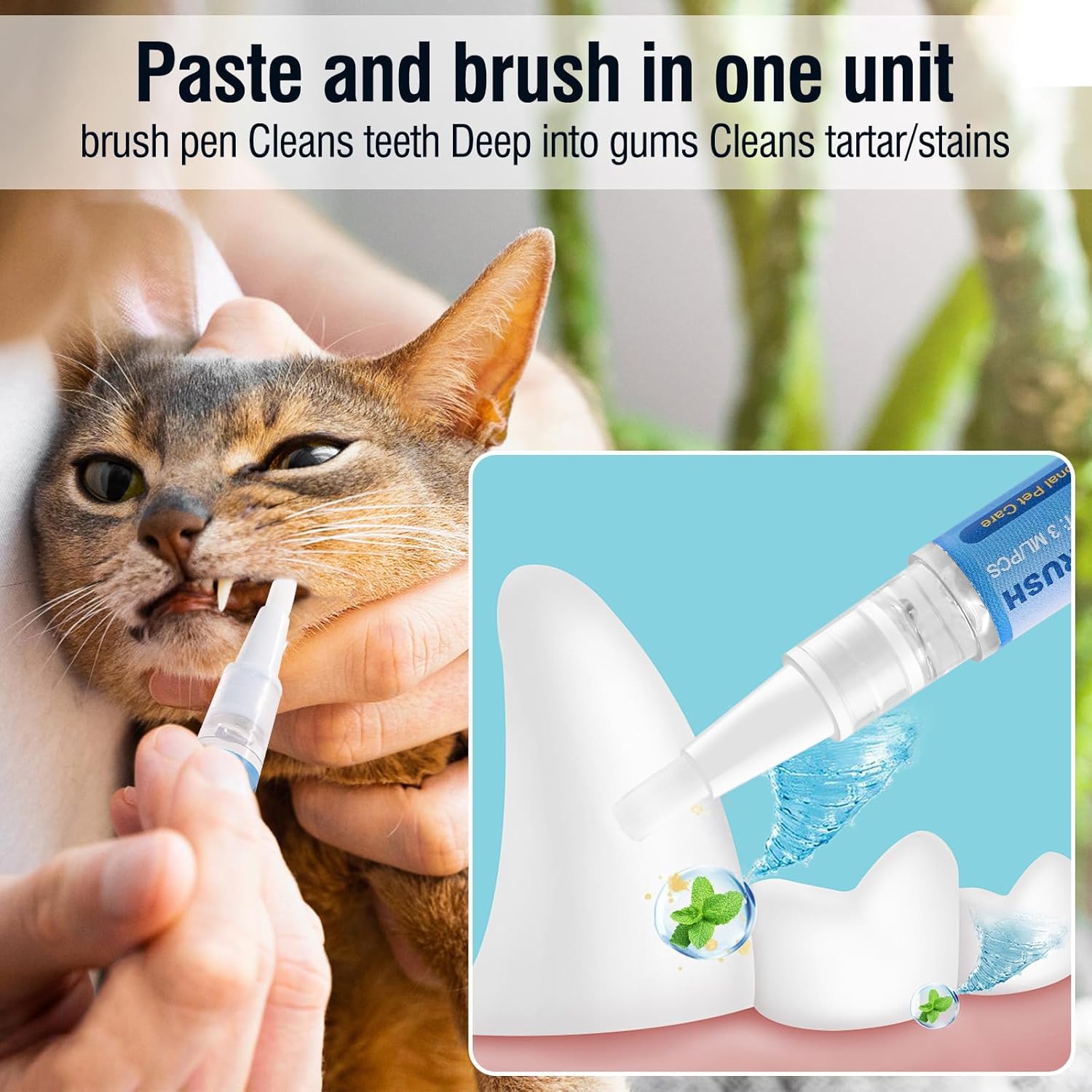 Three pieces of Hkpetty dental cleaning pens in original packaging.