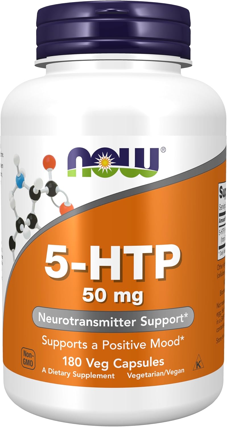 NOW Foods Supplements, 5-HTP (5-hydroxytryptophan) 50 mg, Neurotransmitter Support*, 30 Veg Capsules - Image 9