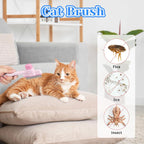LXUEJIE pet grooming set packaging layout illustrating the two piece comb contents.