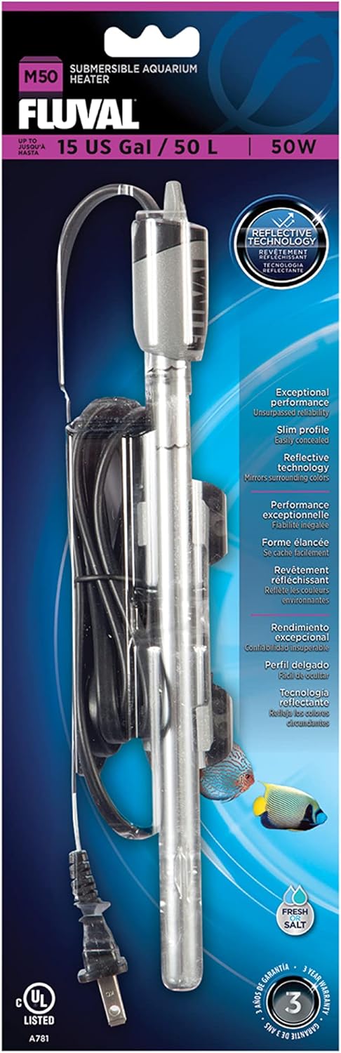 Fluval M 100-Watt Submersible Aquarium Heater - Compact, High-Performance, Reliable Heating For Fresh & Saltwater Tanks - Image 9