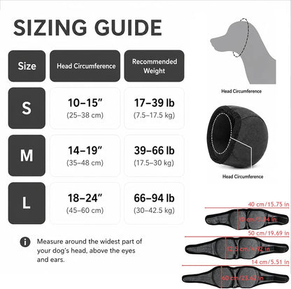 Ensimdi noise dampening dog ear protector wrap hook and loop closure detail