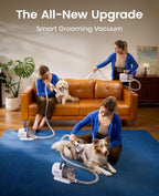 Oneisall pet hair vacuum showing the 2 liter dust canister attachment