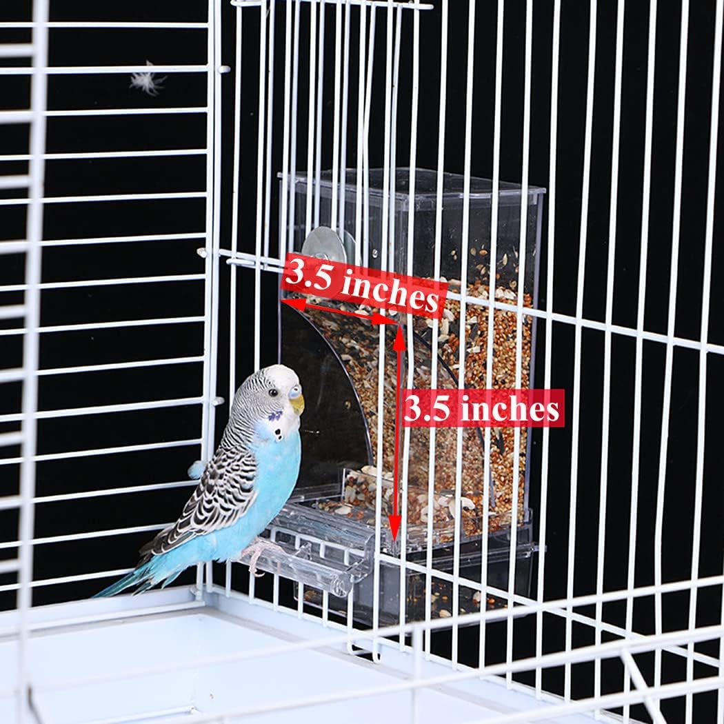 Kenond bird water dispenser and feeder 2-piece set accessories