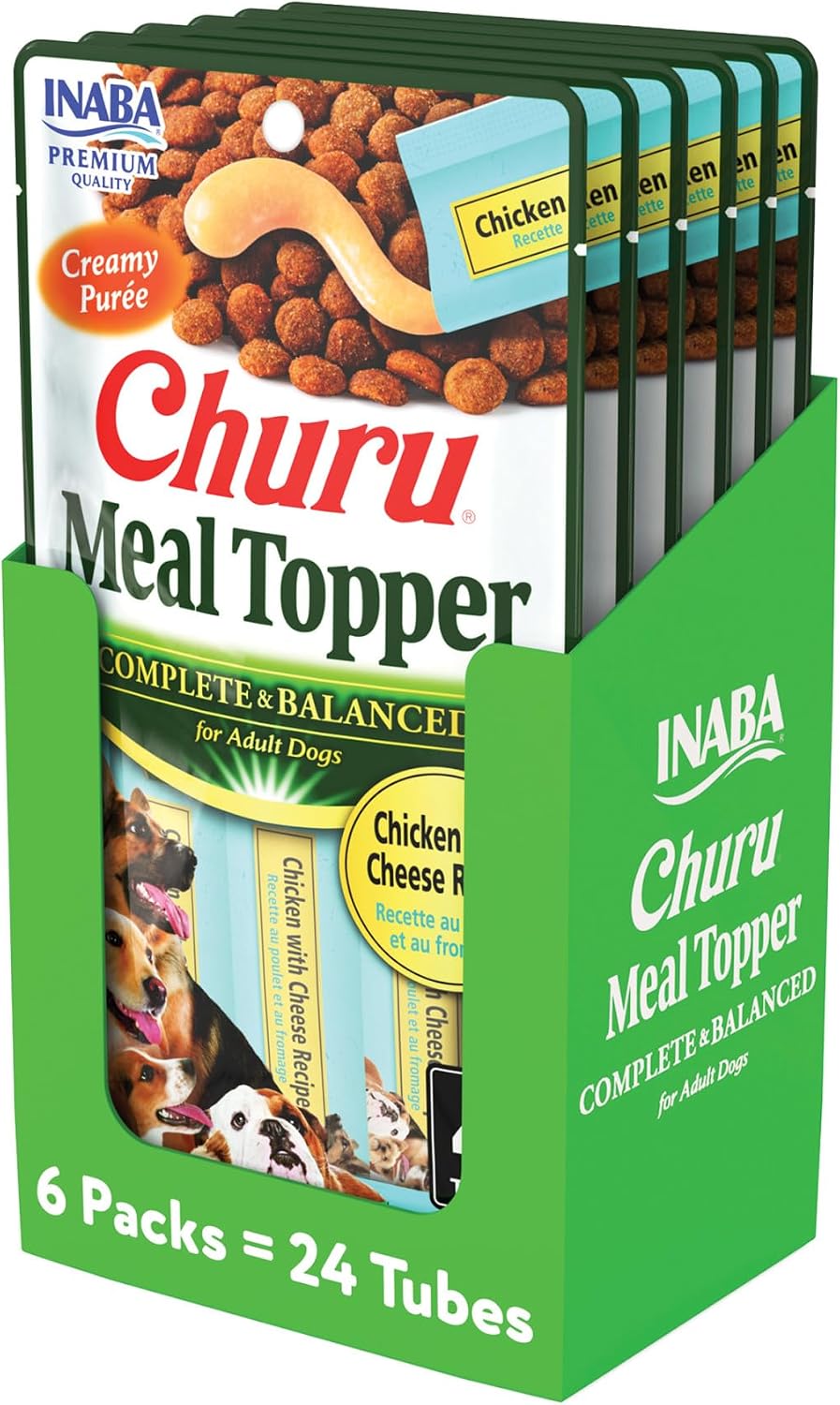 INABA Churu complete nutrition dog food topper individual tubes