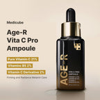 Medicube Age-R Vita C Pro Ampoule application on face