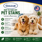 Gelean 128 ounce pet stain remover back label view showing directions
