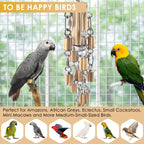 Full length dimension view of the 12.9 inch parrot toy