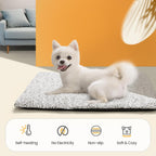 Removable cover with zipper open on the Mora Pets thermal pet bed mat