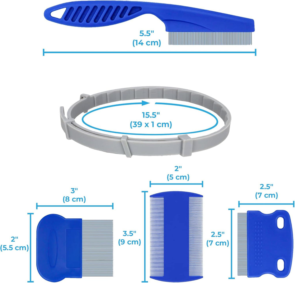 USA imported JOR cat collar and flea comb set packaging