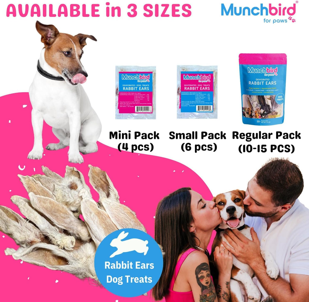 Benefits of Munchbird rabbit ears for canine dental health