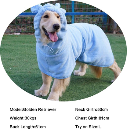 Fnaobai pet towel robe high absorption fabric texture close up