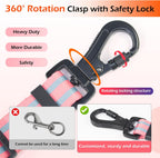 Tiffpaws adjustable dog leash six feet length with accessory D ring